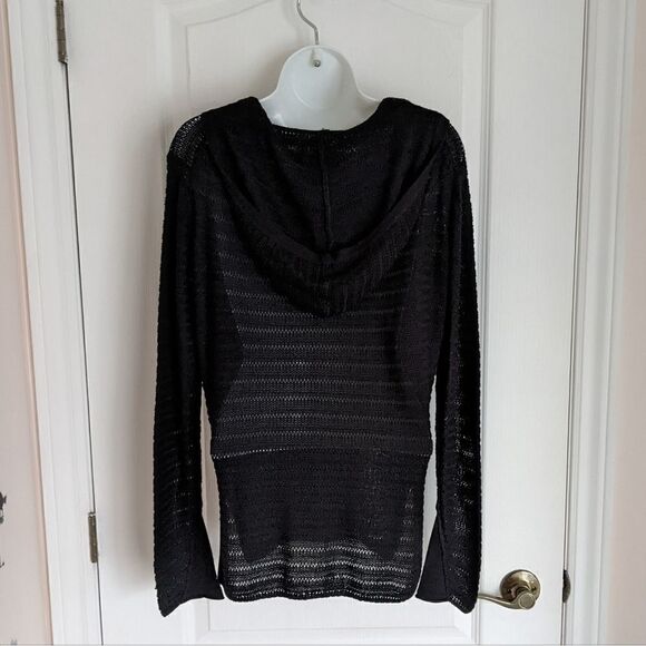 ARITZIA WILFRED Black Knit Hoodie XS @V - Picture 3 of 8